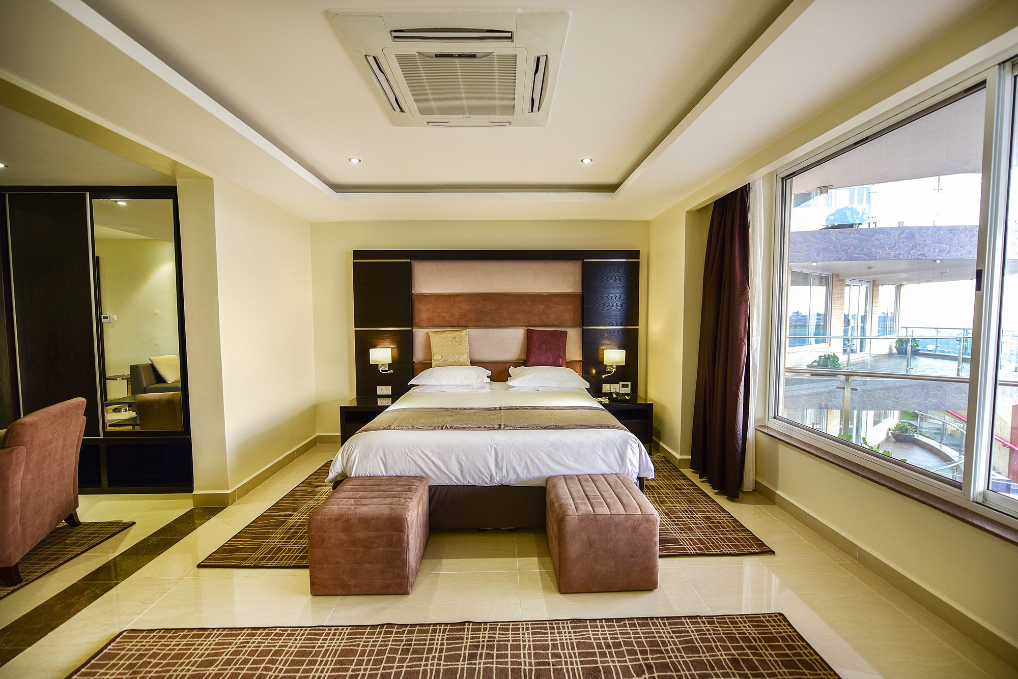 Standard Club larger guest room with a private balcony